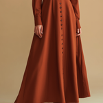 Cynthia | Stand Collar Maxi Dress