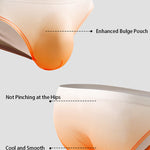3 Pack Men's Sensual Silk-Like Loose Gradient Color Bikini
