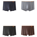 4 Pack Men's Striped Printed Breathable Cotton Trunks