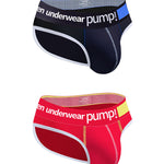 2 Pack Men's Middle-Rise Cotton Sexy Briefs