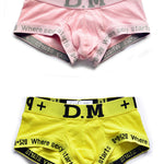 2 Pack Men's Low-rise Sexy Side Opening Pocket Trunk