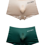 2 Pack ALLMIX Men's Seamless 3D Convex Pouch Trunks