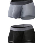2 Pack Men's Ultra-Thin Trunks with Open Fly