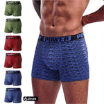 6 Pack Men's Breathable Movement-Friendly Soft-Touch Boxer Briefs