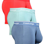 FreeLonger Men's Comfy Separate Support Pouch Trunks