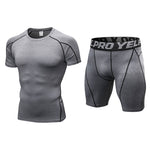 Men's Workout Ready Stretch Fit Tagless & Seamless Sporty Cut Activewear Tops & Tights
