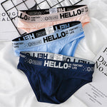 Men's Cotton Ribbed Breathable Briefs with 3D Pouch