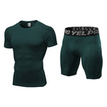 Men's Workout Ready Stretch Fit Tagless & Seamless Sporty Cut Activewear Tops & Tights
