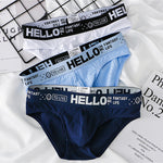 Men's Cotton Ribbed Breathable Briefs with 3D Pouch