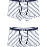 2 Pack European Luxury Brand Personalized Striped Men's Underwear