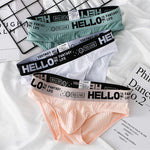 Men's Cotton Ribbed Breathable Briefs with 3D Pouch