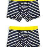 2 Pack European Luxury Brand Personalized Striped Men's Underwear