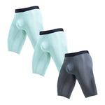 3 Pack Men's Anti-Chafing Seamless Running Briefs