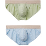 2 Pack Men’s Low-Rise Split-Side Bikini with Separate Pouch