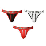 3 Pack Men's High-Cut Mesh Bikini with Contoured Pouch and Tagless Comfort