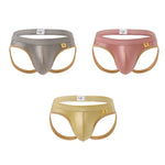 3 Pack Men's Solid Color Cooling Airflow Luxury Soft Touch Jockstraps