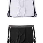 Men's  Button Casual U-Shaped Roman Skirt Dual-Purpose Arrow Pants Underwear