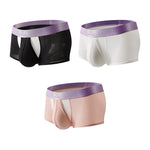 3 Pack Men's Supportive Pouch Lightweight Antibacterial Cooling Trunks