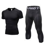 Men's PRO Compression Stretch Fit Quick-Dry Training Lightweight Tops & Tights
