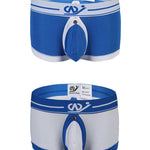 2 Pack Men's Large Pouch Back Opening Sexy Trunks