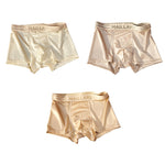 3 Pack Men's Ice Silk Antibacterial Odor-Control Trunks