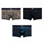 3 Pack Men's Trendy Prints Movement-Friendly Cooling Touch Trunks