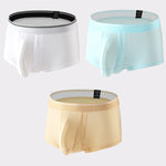 3 Pack Men's Mid-Rise Separation Breathable Elastic Trunks