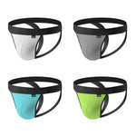 4-pack Men's Ice Silk Quick-Dry Breathable Mesh Jockstrap