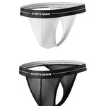 2 Pack Men’s Sexy T-Back Mesh Thong