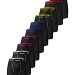 10 Pack Men's Mid-Rise High-Stretch Full Coverage Sporty Cut Anti-Chafing Midway Briefs