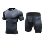 Men's Fitness Running Moisture-Wicking & Quick-Dry Fabric Activewear Tops & Tights