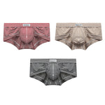 3 Pack Men's Trendy Striped Ultra-Soft Cotton Briefs