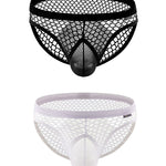 2 Pack Men's Low-Rise Mesh Breathable Bikini