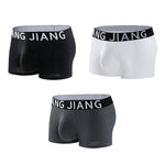 3 Pack Men's Solid Color Low-Rise Seamless Comfort Soft Touch Trunks