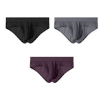 3 Pack Men's Fly Opening Supportive Pouch Stretch Premium Briefs