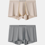 2 Pack Men's Ultra-Soft Cotton Antibacterial Seamless Comfort Trunks