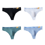 4 Pack Men's Second-Skin Feel 3D Pouch Cooling Touch Thongs