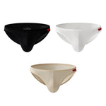 3 Pack Men's Ice Silk Satin Fabric Breathable & Luxury Briefs
