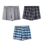 3 Pack Men's Breathable Anti-Chafing Comfy Waistband Mid-Rise Boxer Shorts