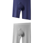 2 Pack Men's Ice Silk Anti-Chafing Quick-Dry Seamless Midway Briefs