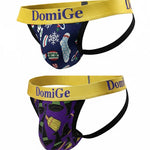 2 Pack Men's Fun Print Breathable Low-Rise Jockstrap