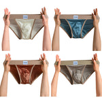 4 Pack Men's Seamless Anti-Odor Stay-Put Fit Cooling Airflow Bikinis