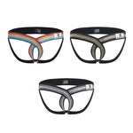 3 Pack Men's Seamless Breathable Low Waist Hip Lifting Jockstraps