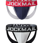 2 Pack Men's Low-Rise Sexy Ice Silk Seamless Comfort Anti-Odor Jockstrap