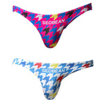 2 Pack Men's Printed Snug-Fit & Personalized Style Briefs