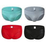 4 Pack Men’s Seamless Solid Color Smooth Touch Briefs