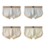4 Pack Men's Ultra-Soft Premium Cotton Seamless Comfort Trunks