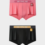 2 Pack Men's Ultra-Soft Cotton Mid-Rise Breathable Printed Trunks