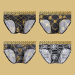 4 Pack Men's Soft & Thin Cooling Touch Playful Prints Briefs