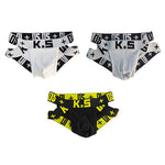 3 Pack Men's Premium Cotton Sporty Sexy Low-Rise & Breathable Bikini
